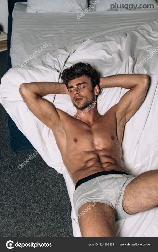 depositphotos 324903874 stock photo sexy shirtless man looking away